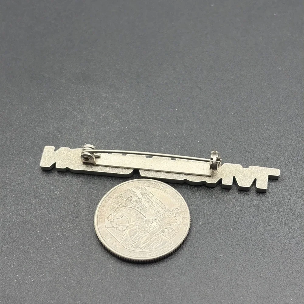 Not‎ Rational Red Blue NotRational Lapel Hat Pin